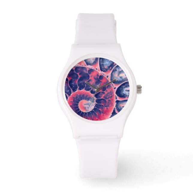 Reloj De Pulsera Nautilus morado (Anverso)