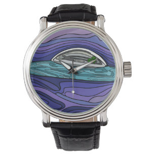Reloj De Pulsera Nave espacial alienígena UFO paranormal UAP