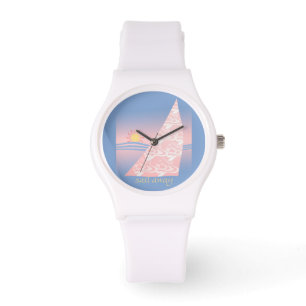 Reloj De Pulsera Navegación rosa y azul