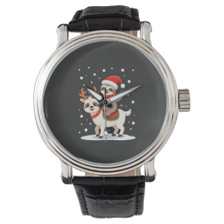 Reloj De Pulsera Navidad Perezoso Alpaca (4)