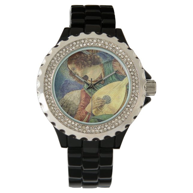 RELOJ DE PULSERA NAVIDADES ANGEL HACIENDO MÚSICA (Anverso)