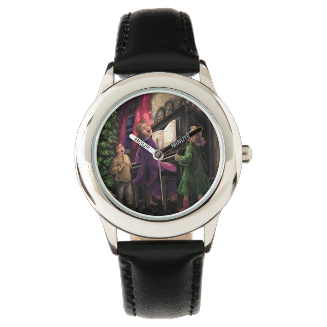 Reloj De Pulsera Navidades cantando a lo largo (Anverso)