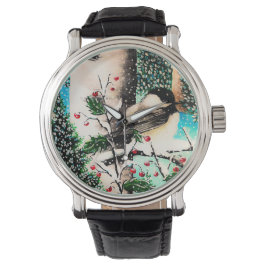 Reloj De Pulsera Navidades Chickadee Chatter Watch