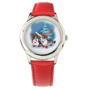 Reloj De Pulsera Navidades Corgis