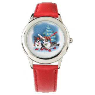 Reloj De Pulsera Navidades Corgis