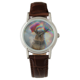 Reloj De Pulsera Navidades de Anaglyph 3D Schnauzer Dog