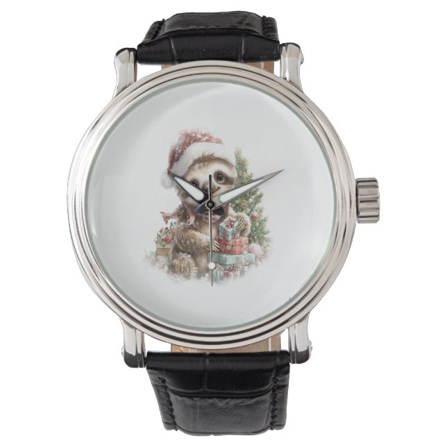 Reloj De Pulsera Navidades de camisetas eslovacas Santa Hat (Anverso)