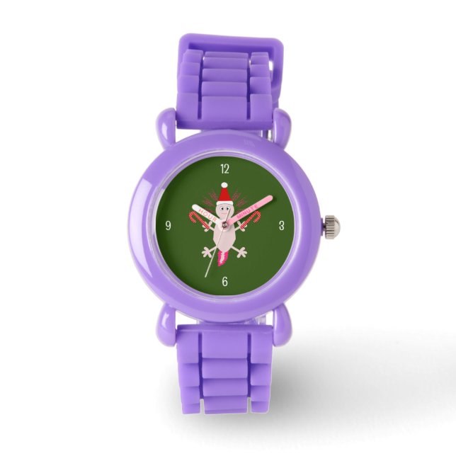 Reloj De Pulsera Navidades de Cute Axolotl (Anverso)