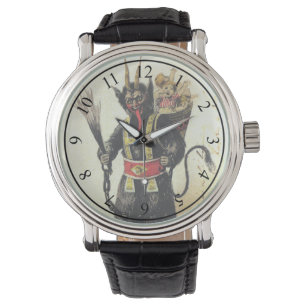 Reloj De Pulsera Navidades de feriado malvados Krampus Scary Demon