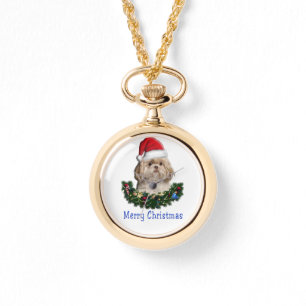 Reloj De Pulsera Navidades de perros Shih-Tsu
