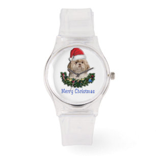 Reloj De Pulsera Navidades de perros Shih-Tsu