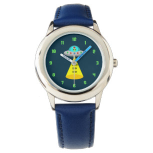 Reloj De Pulsera Navidades de UFO Ho Ho Alien volador