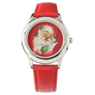 Reloj De Pulsera Navidades de Vintage Santa Claus
