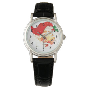 Reloj De Pulsera Navidades del Viejo Santa Claus Retro Jolly