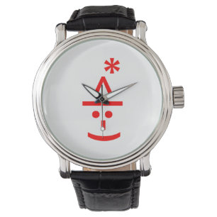 Reloj De Pulsera Navidades Elf Emoticon Xmas ASCII Texto Arte