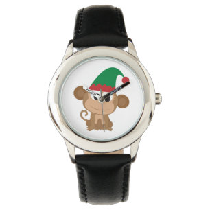 Reloj De Pulsera Navidades Elf Monkey