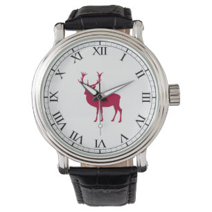 Reloj De Pulsera Navidades europeos de los venados rojos o Fiesta S