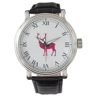 Reloj De Pulsera Navidades europeos de los venados rojos o Fiesta S
