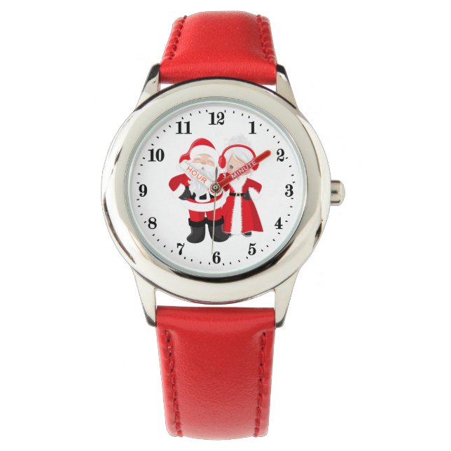 Reloj De Pulsera Navidades festivos Santa y Claus (Anverso)
