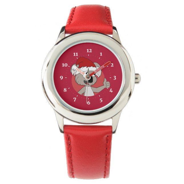 Reloj De Pulsera Navidades koala personalizado (Anverso)
