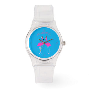 Reloj De Pulsera Navidades Lesbianas Flamingos Flamingo Belles