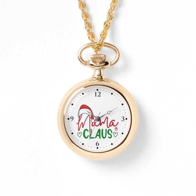 Reloj De Pulsera Navidades Mama Claus Design-60094 (Anverso)