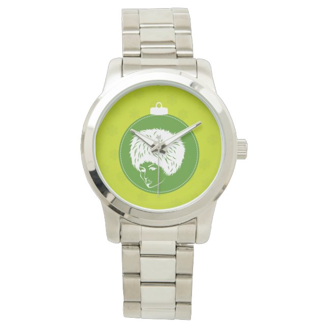 Reloj De Pulsera Navidades Modish Lime (Anverso)