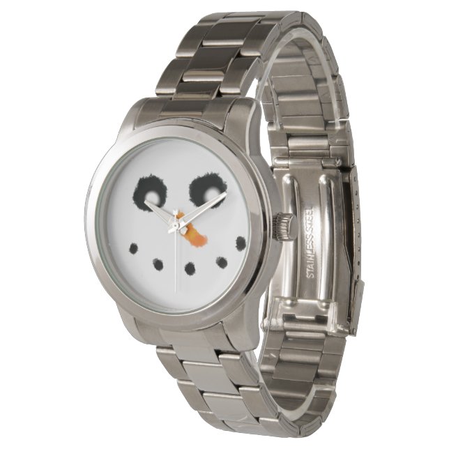 Reloj De Pulsera Navidades mujeres de Cute Girly Snowman (Angular)
