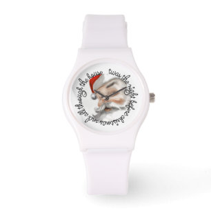 Reloj De Pulsera Navidades observan con Santa Claus