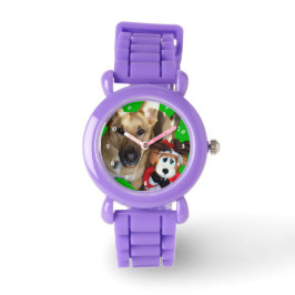 Reloj De Pulsera Navidades Pastor alemán y reno de juguetes