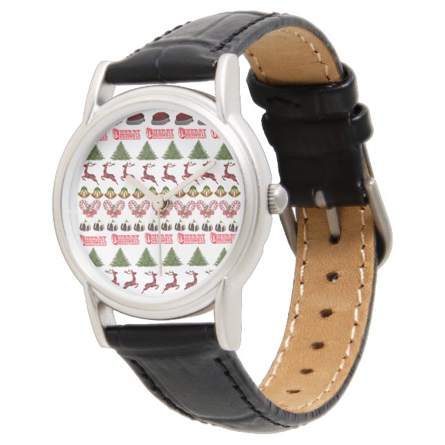 Reloj De Pulsera Navidades Patrón de placer, (Angular)