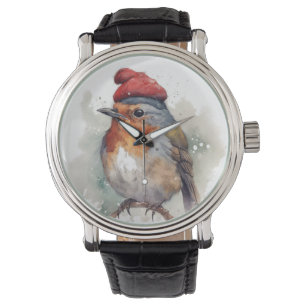 Reloj De Pulsera Navidades Red Robin, personalizable