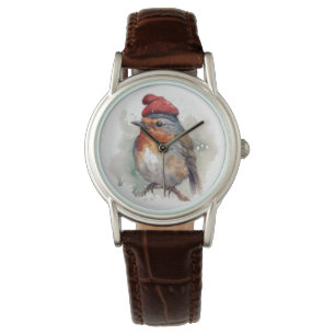 Reloj De Pulsera Navidades Red Robin, personalizable