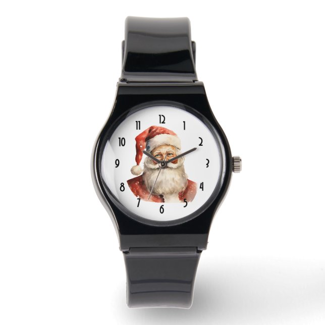 Reloj De Pulsera Navidades Retro Santa Claus (Anverso)