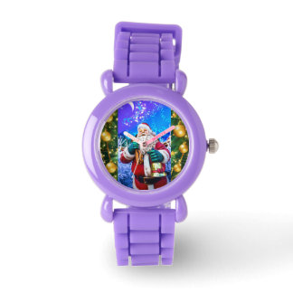 Reloj De Pulsera Navidades rojos Santa Claus en Winter eWatch