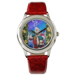 Reloj De Pulsera Navidades rojos Santa Claus en Winter eWatch
