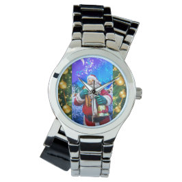 Reloj De Pulsera Navidades rojos Santa Claus en Winter eWatch