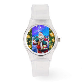 Reloj De Pulsera Navidades rojos Santa Claus en Winter eWatch