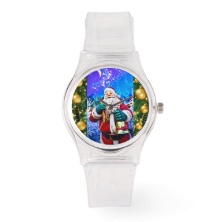 Reloj De Pulsera Navidades rojos Santa Claus en Winter eWatch