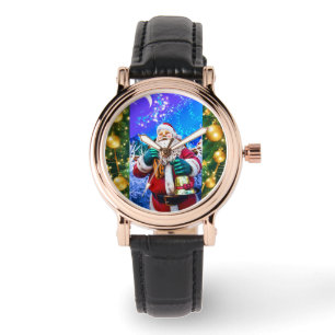 Reloj De Pulsera Navidades rojos Santa Claus en Winter eWatch