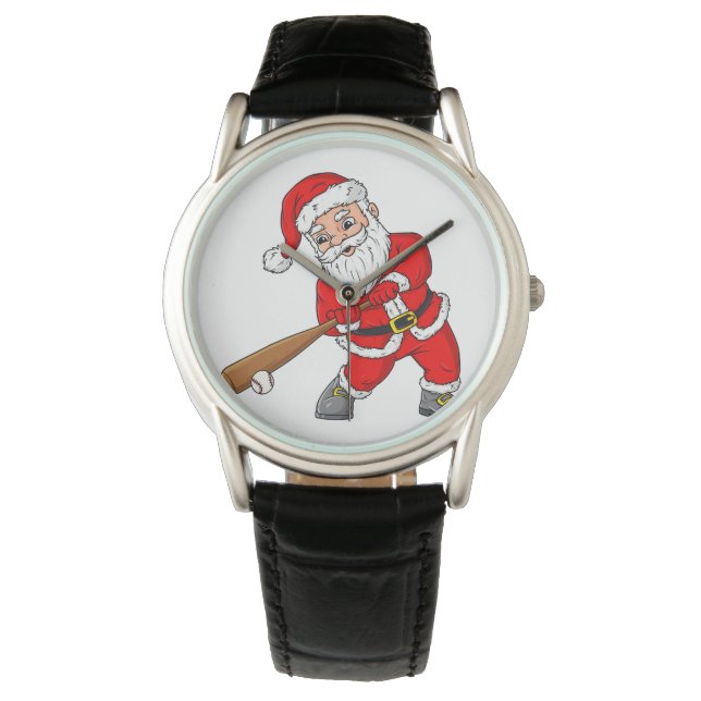 Reloj De Pulsera Navidades Santa Claus Pitcher Boys Niños T (Anverso)
