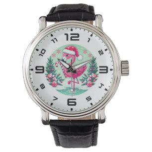 Reloj De Pulsera Navidades Sublimación Flamingo Clipart-10424