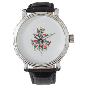 Reloj De Pulsera Navidades vacuno Chicas navideños niños divertidos
