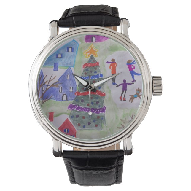 Reloj De Pulsera Navidades Village Watch (Anverso)