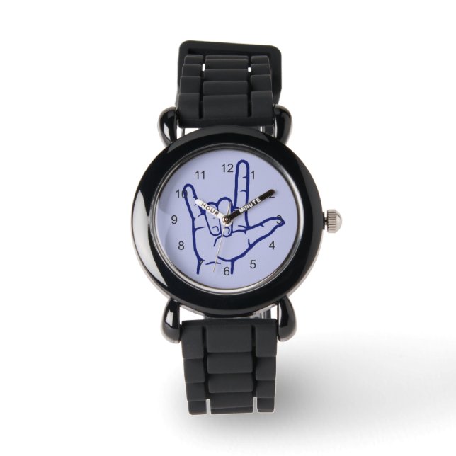 Reloj De Pulsera Navy ASL I Love You Watch (Anverso)