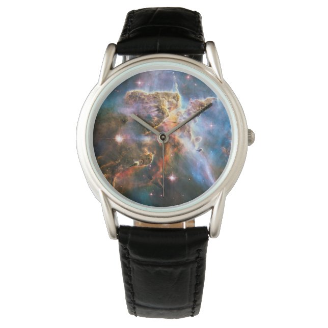 Reloj De Pulsera Nebulosa de galaxia espacial. Estrellas universale (Anverso)