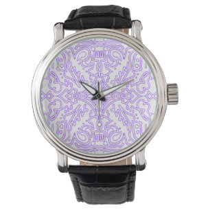 Reloj De Pulsera Nebulosa Mística Lila