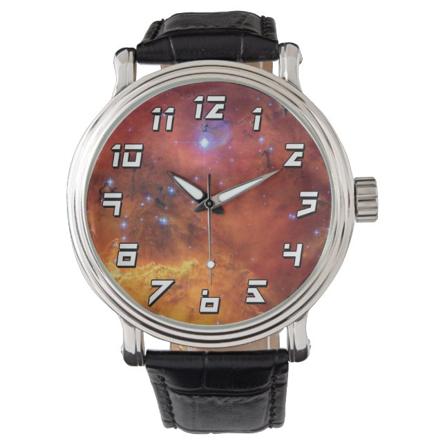 Reloj De Pulsera Nebulosa NGC 2467 - Fotografía del telescopio espa (Anverso)