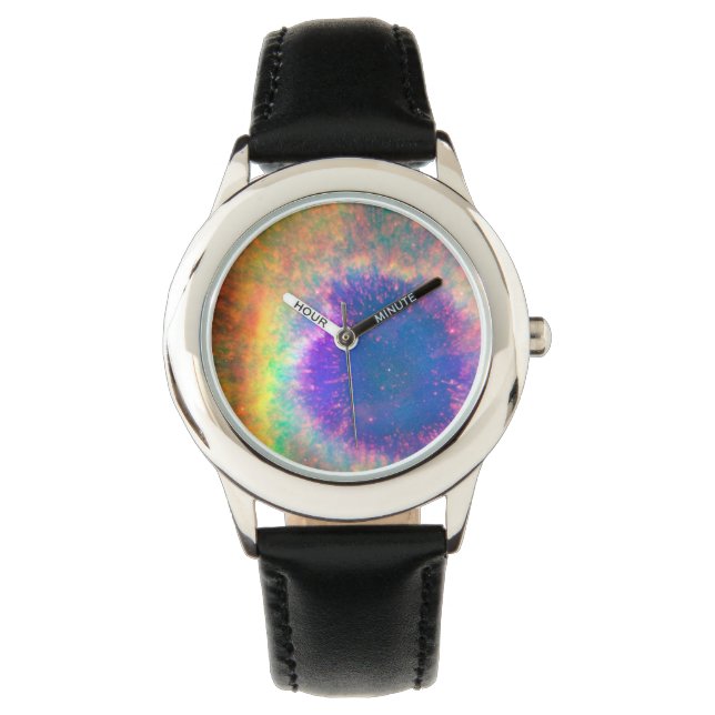 Reloj De Pulsera Nebulosa Planetaria Como Ojo (Anverso)