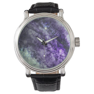 Reloj De Pulsera Nebulosa y Estrella en Miradas Ametistas